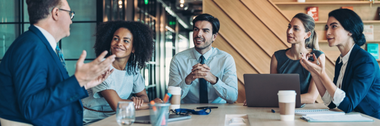 Group of professionals in meeting